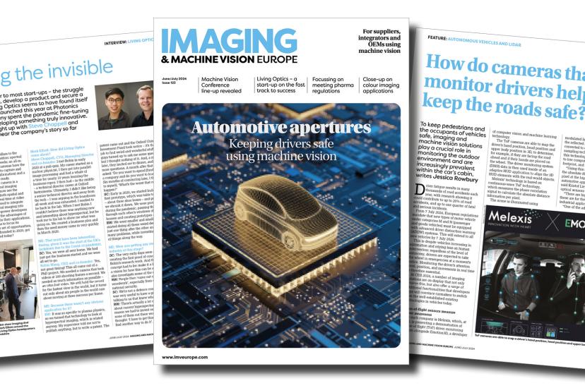 Imaging and Machine Vision Europe magazine is out now