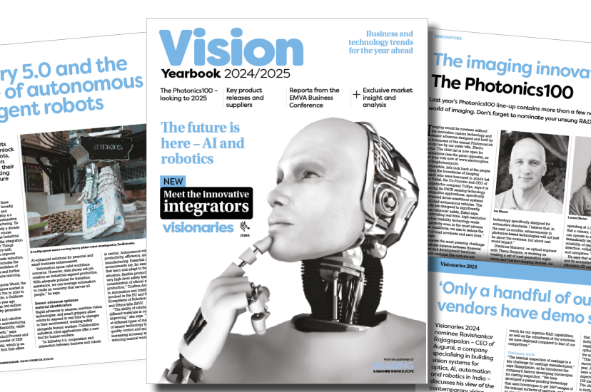 Imaging and Machine Vision Europe's Vision Yearbook 24/25 cover and pages