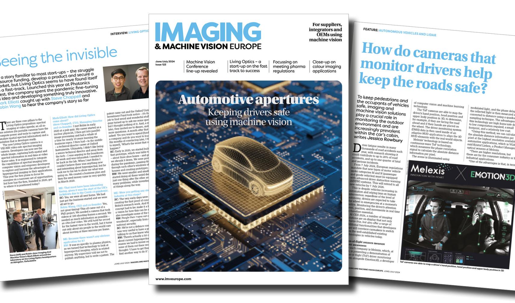 Imaging and Machine Vision Europe magazine is out now