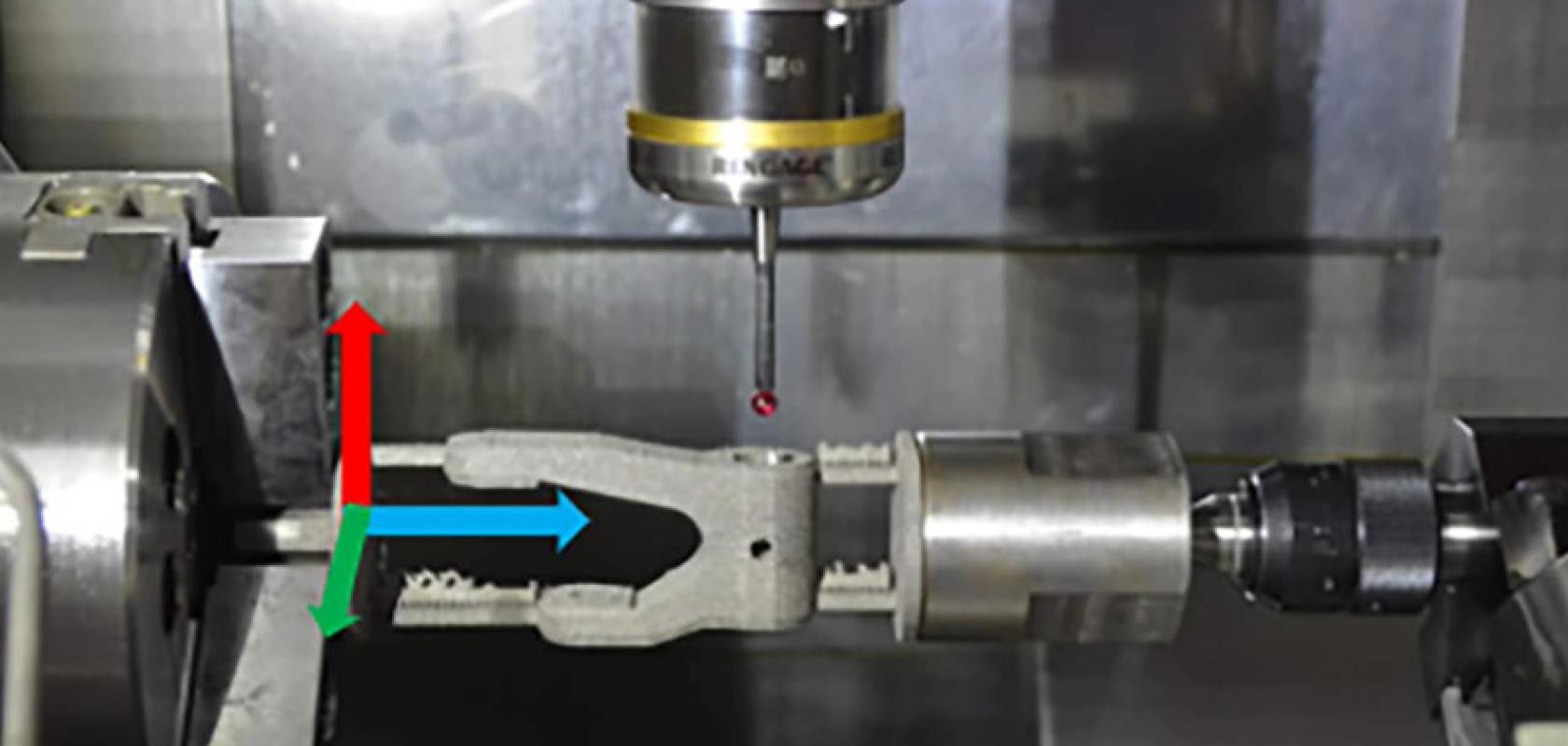 Automated quality control of 3D-printed parts can be performed during the finishing stage without removing the machine part from the manufacturing equipment
