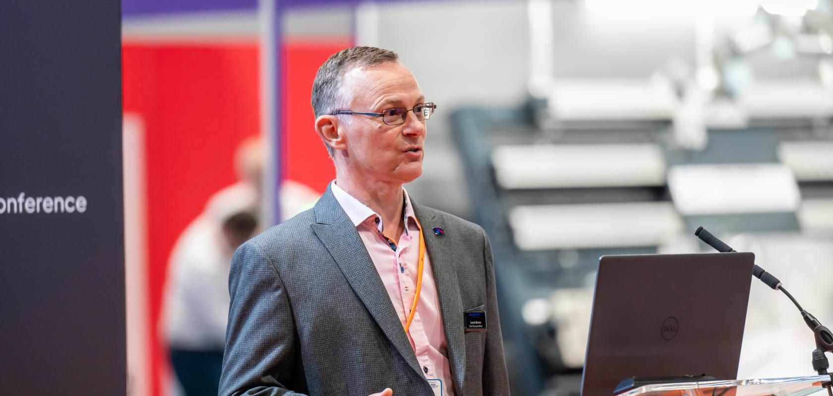 Laurie Barnes, CTO of Automate UK, introduced UKIVA UK's Vision Integrator Standard at the Machine Vision Conference & Exhibition, along with the first two vision integrators to sign up, Acrovision and Scorpion Vision