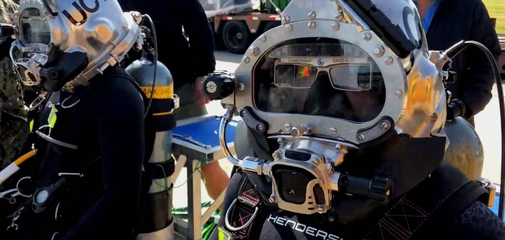 US Navy DAVD heads-up AR display uses underwater vision