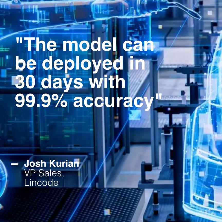 Josh Kurian introduced Lincode's no-code defect detection system at his talk at the Machine Vision Conference