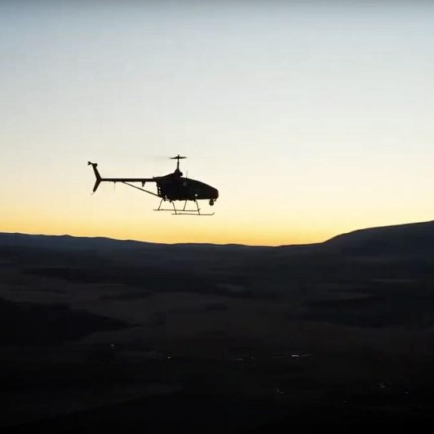 UAVOS’ unmanned helicopter uses computer vision to test its GNSS-free autopilot system